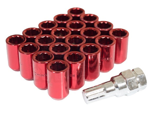 Internal Drive Lug Nut (Red)